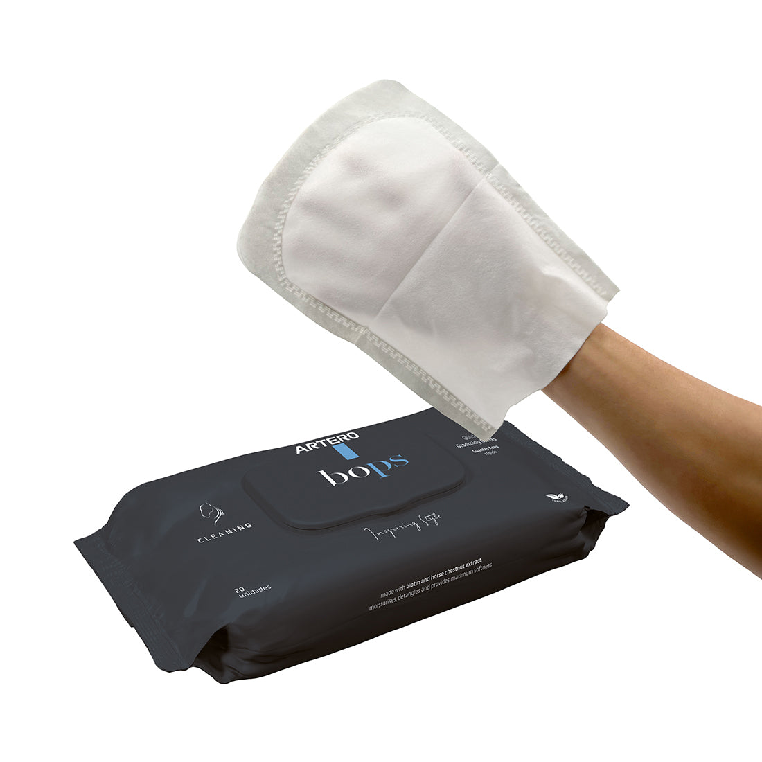 Bops - disposable washing glove for horses